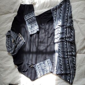 MIUSEY knit tunic southwestern design